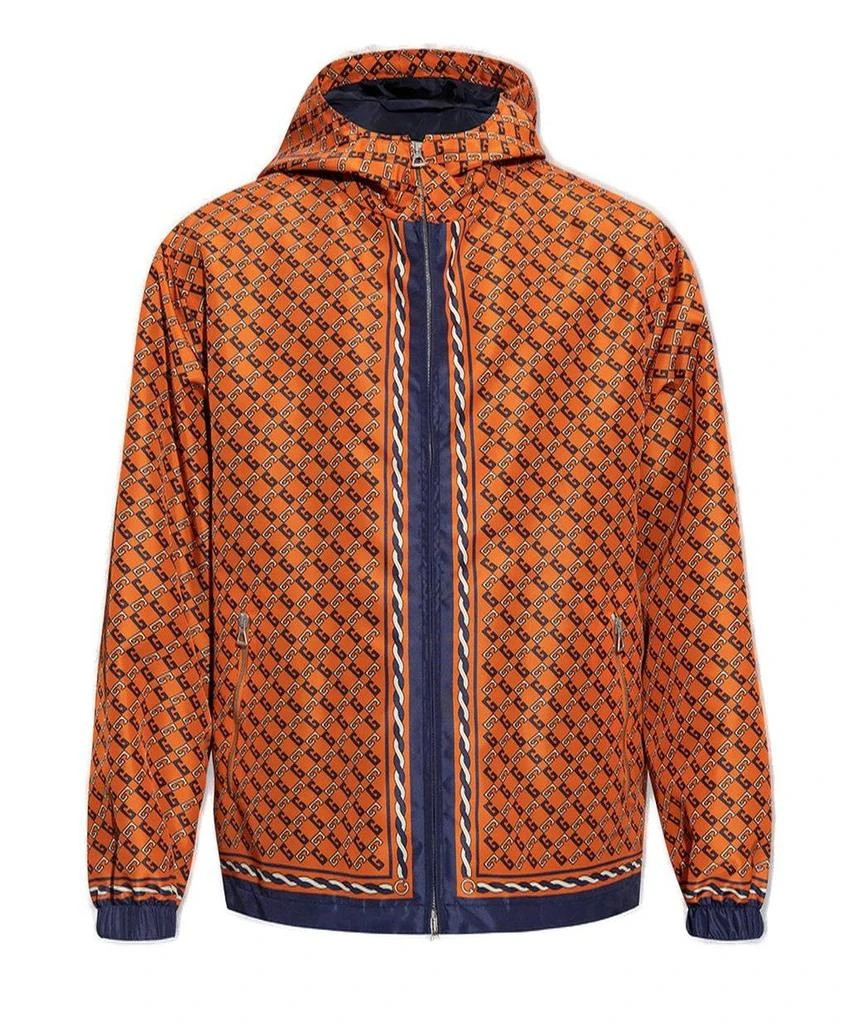 商品Gucci|Gucci Patterned Hooded Jacket,价格¥17262,第1张图片