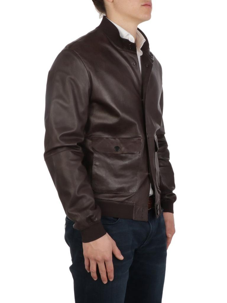 商品THE JACK LEATHERS|The Jack Leathers Men's  Brown Leather Outerwear Jacket,价格¥4003,第4张图片详细描述