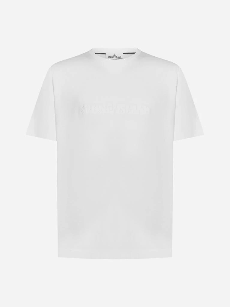 商品Stone Island|Logo cotton t-shirt,价格¥646,第1张图片