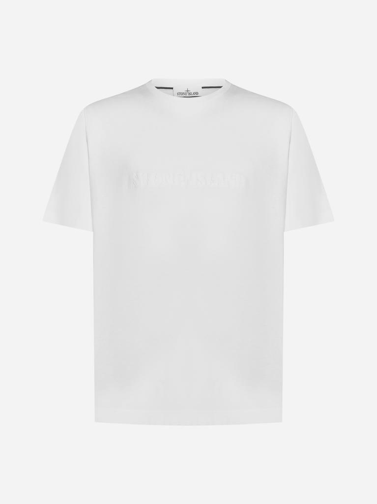 商品Stone Island|Logo cotton t-shirt,价格¥591,第1张图片
