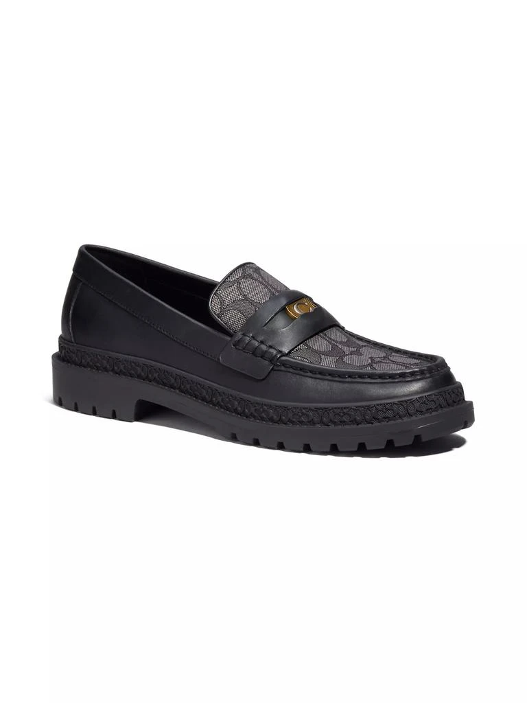 商品Coach|Coin C Coin Signature Leather Loafers,价格¥1031,第2张图片详细描述