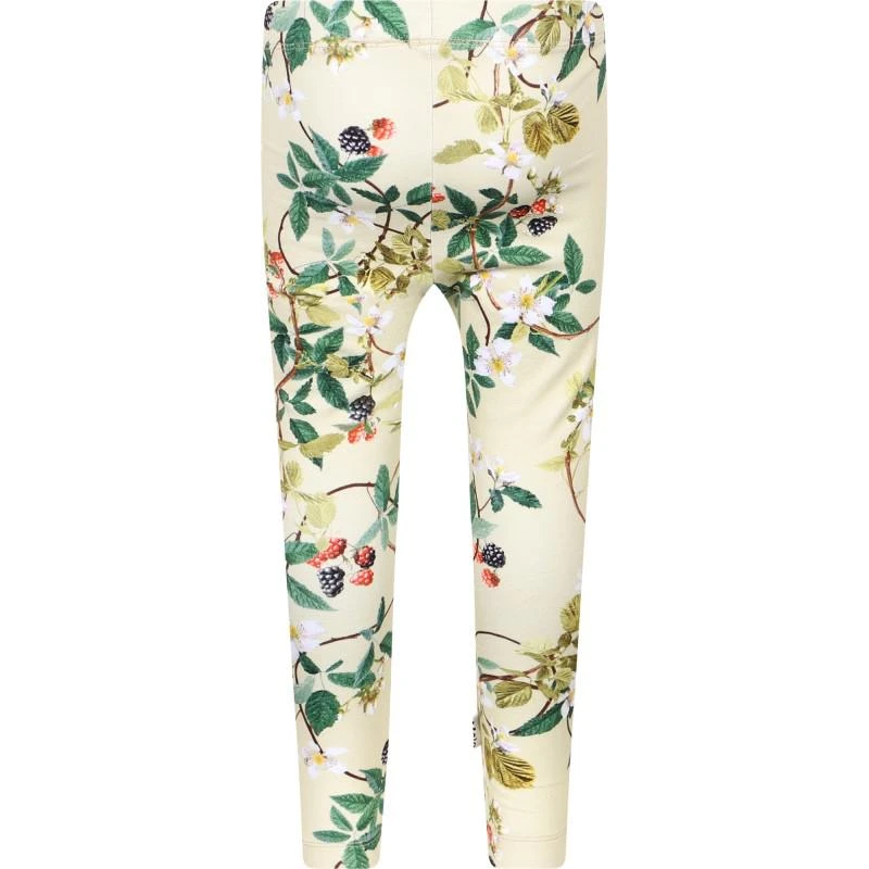 商品MOLO|Blackberry vines print organic leggings in light green,价格¥373,第2张图片详细描述