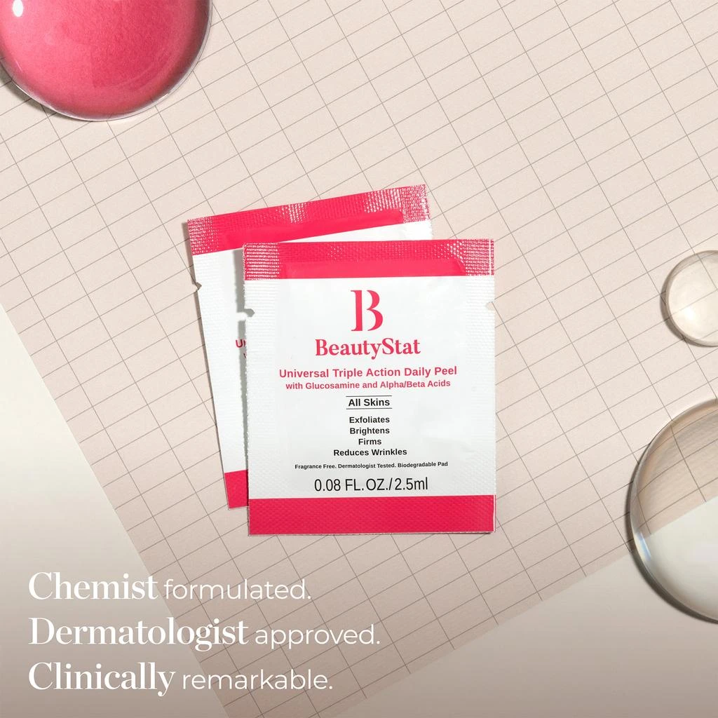 商品BeautyStat|BeautyStat Universal Triple Action One-Step Daily Exfoliating Peel Pad - 10 Pack,价格¥239,第2张图片详细描述
