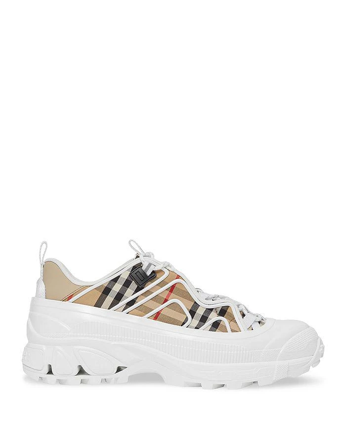 商品Burberry|Women's Arthur Vintage Check & Leather Sneakers,价格¥4128,第3张图片详细描述