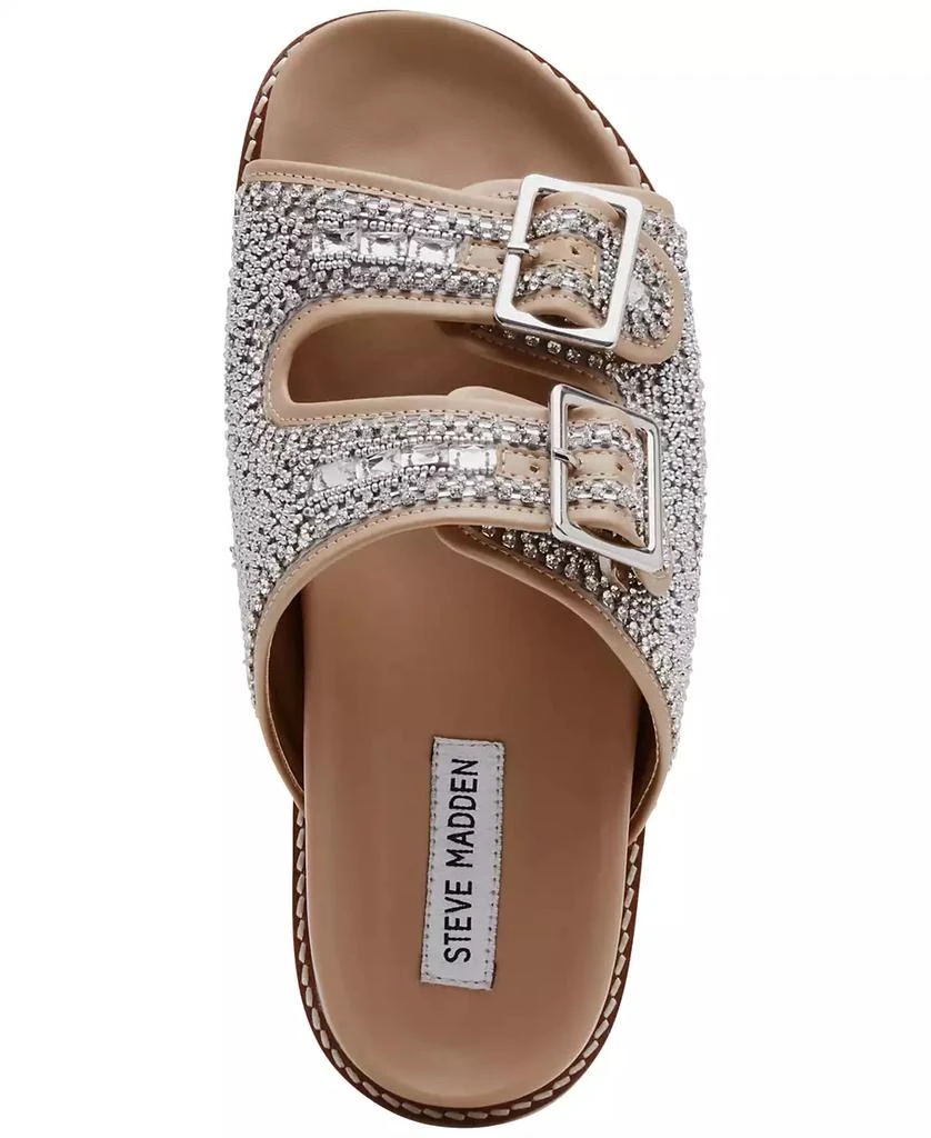 商品Steve Madden|Women's Cabo Embellished Footbed Sandals,价格¥331,第4张图片详细描述