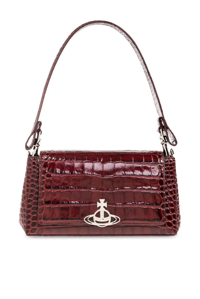 商品Vivienne Westwood|Vivienne Westwood Hazel Embossed Logo Plaque Shoulder Bag,价格¥3538,第1张图片