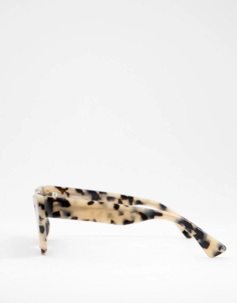 商品ASOS|ASOS DESIGN acetate frame cat eye sunglasses in milky tort,价格¥145,第2张图片详细描述