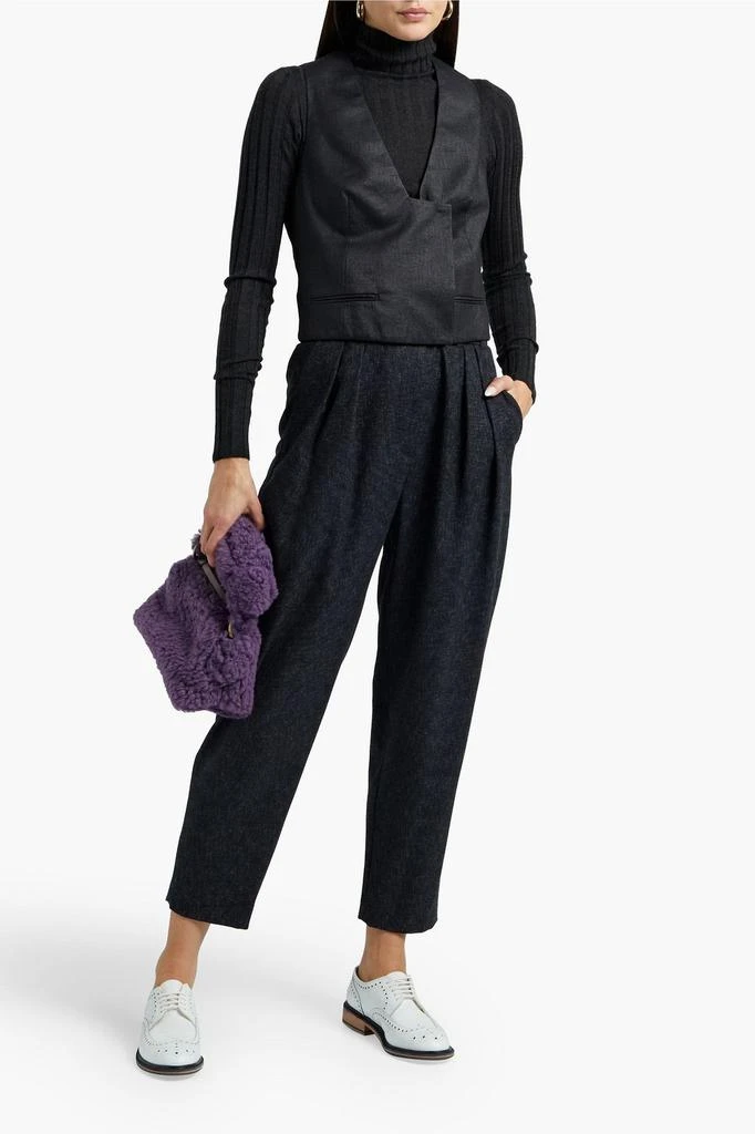 商品Brunello Cucinelli|Satin-paneled silk-blend twill vest,价格¥4804,第2张图片详细描述