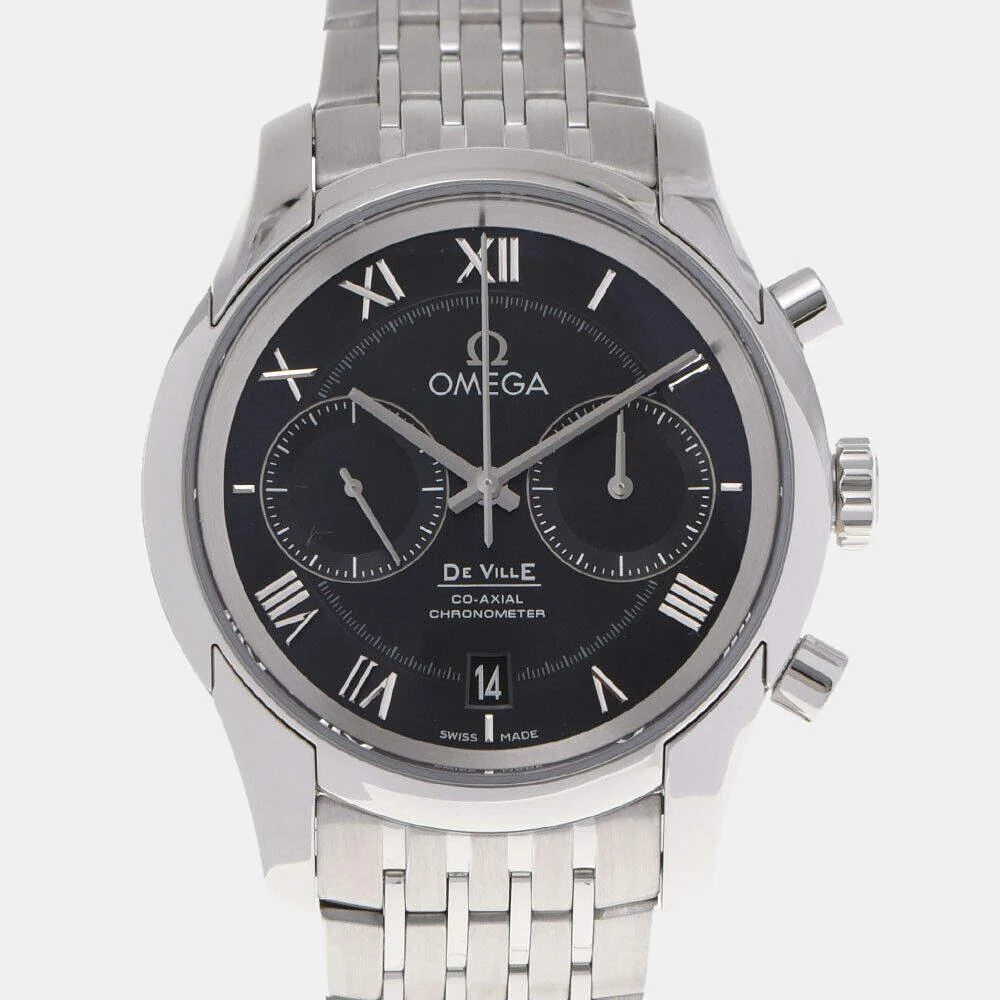 商品[二手商品] Omega|Omega Black Stainless Steel De Ville 431.10.42 Automatic Men's Wristwatch 42 mm,价格¥27593,第1张图片