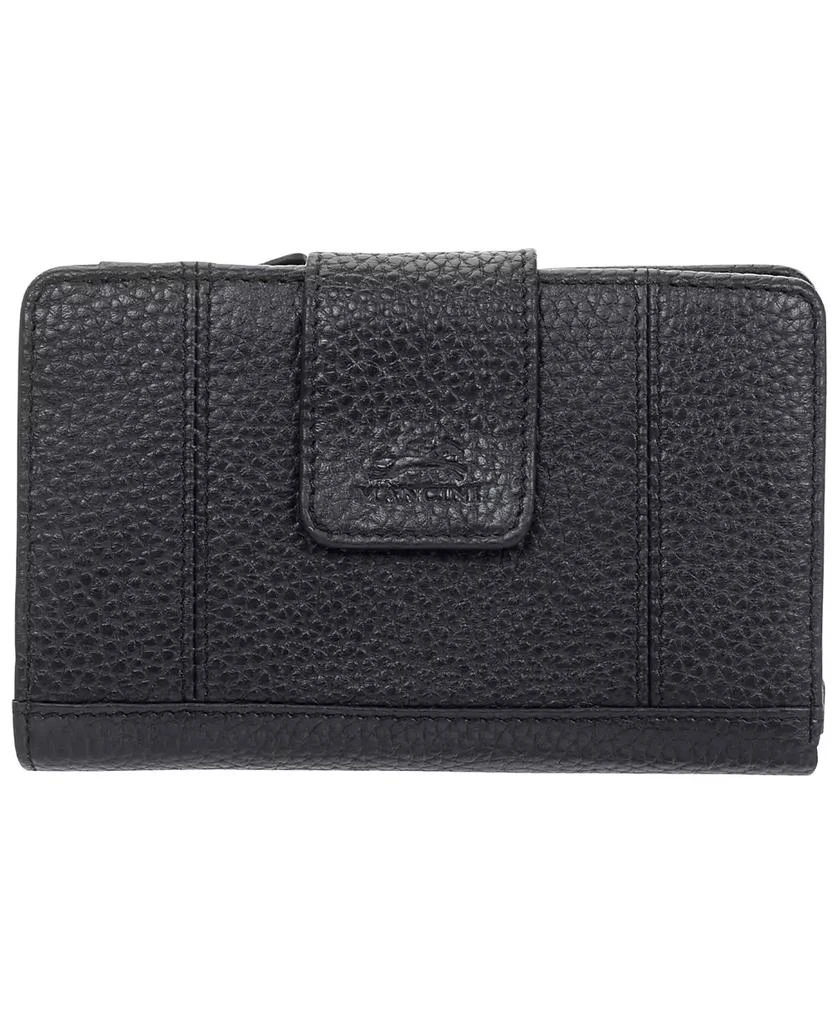 商品Mancini Leather Goods|Women's Pebbled Collection RFID Secure Clutch Wallet,价格¥520,第1张图片