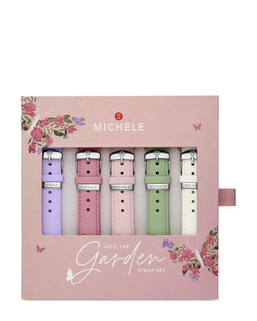 商品Michele|MICHELE Into The Garden Pearlized Silicone Interchangeable Strap Gift Set,价格¥1126,第1张图片
