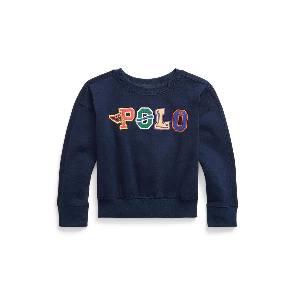 商品Ralph Lauren|Logo Fleece Sweatshirt (Toddler),价格¥146,第1张图片