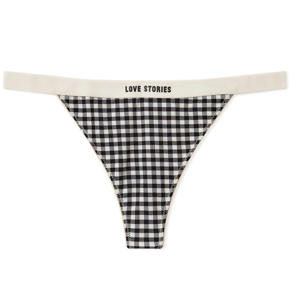 商品LOVE STORIES|Love Stories Room service Gingham Thong,价格¥154,第1张图片