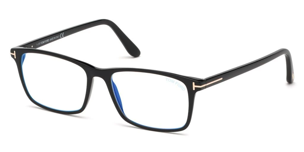 商品Tom Ford|Blue Light Block Rectangular Men's Eyeglasses FT5584-B 001 54,价格¥1124,第1张图片