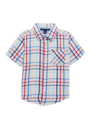 Little Boy’s Day Trip Plaid Shirt商品第1张图片规格展示