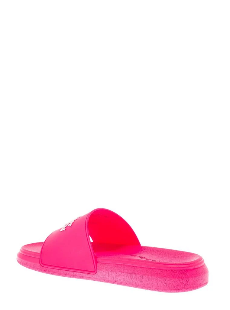 商品Alexander McQueen|Alexander Mcqueen Women's Pink Rubber Slide Sandals,价格¥1513,第3张图片详细描述