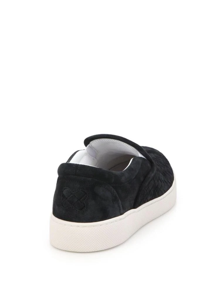 商品Bottega Veneta|Bottega Veneta - Dodger Intrecciato Slip-On Suede Sneakers,价格¥1911,第2张图片详细描述