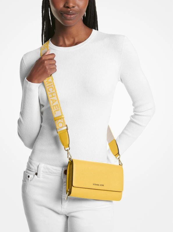 商品Michael Kors|Jet Set Large Leather Crossbody Bag,价格¥736,第3张图片详细描述