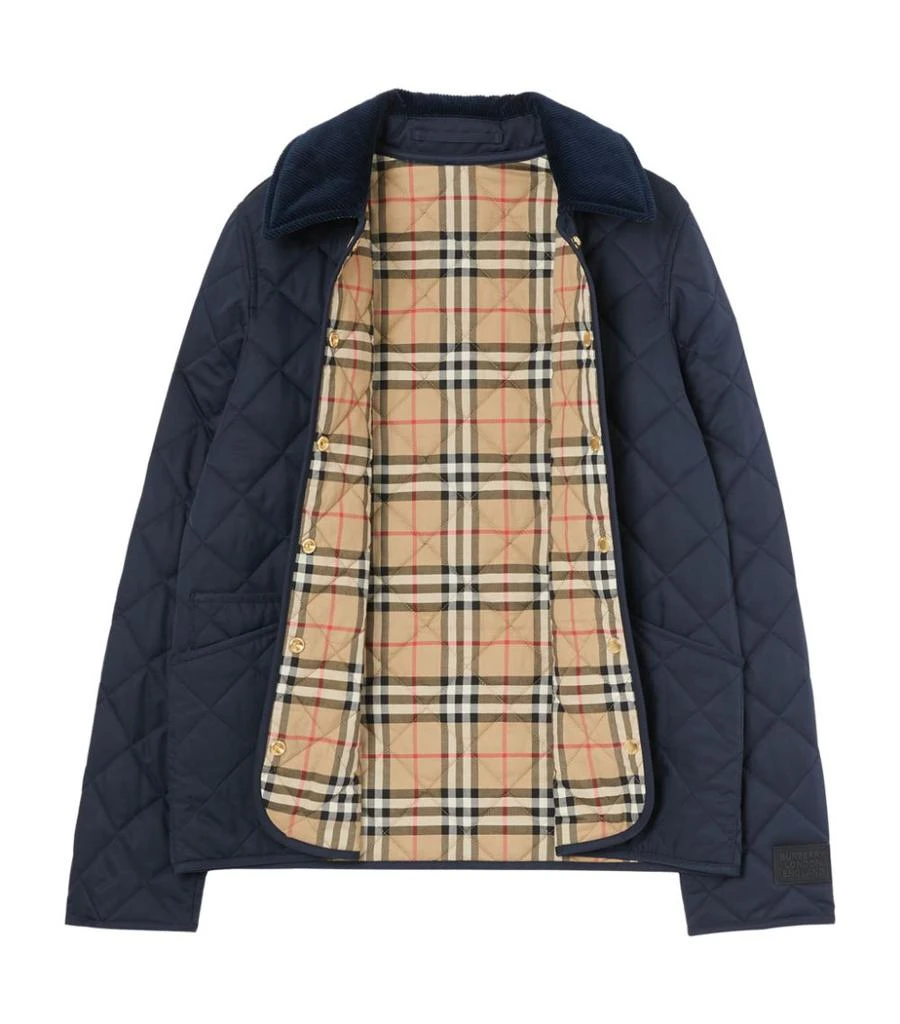 Corduroy-Collar Diamond-Quilted Jacket 商品