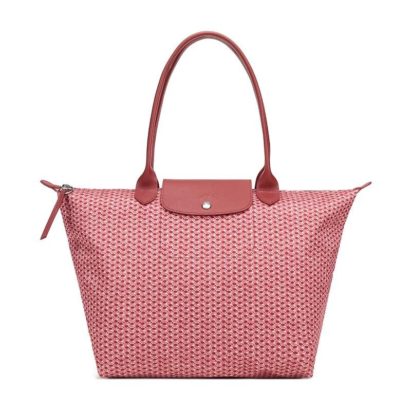 商品[国内直发] Longchamp|珑骧 LONGCHAMP 奢侈品 女士LE PLIAGE 2020系列大号古董粉红色印花织物长柄手提单肩包饺子包 1899 313 P13,价格¥813,第1张图片