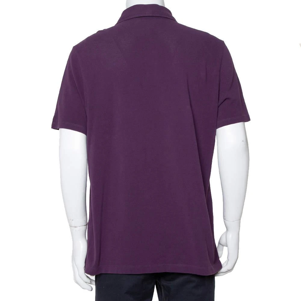 商品[二手商品] Burberry|Burberry Brit Purple Cotton Pique Polo T-Shirt XXL,价格¥809,第3张图片详细描述