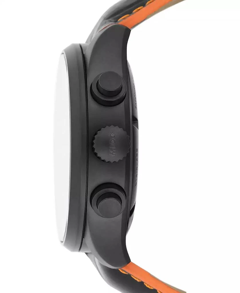 商品MIDO|Men's Swiss Automatic Multifort Orange Leather & Interchangeable Black Leather Strap Watch 44mm,价格¥18296,第2张图片详细描述