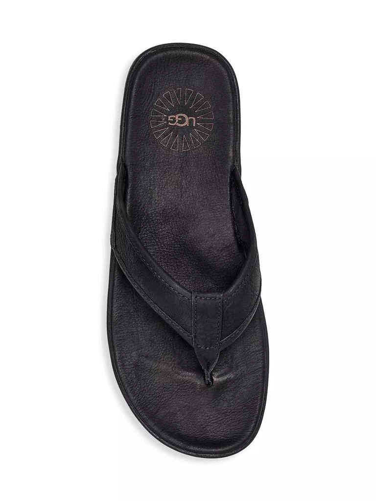 商品UGG|Unisex Seaside Flip Leather Flip Flops,价格¥434,第5张图片详细描述