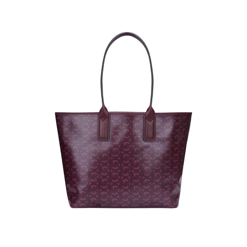 Michael Kors 奥莱款女士PVC配皮单肩手提包35H1T2JT2C-MERLOT 商品