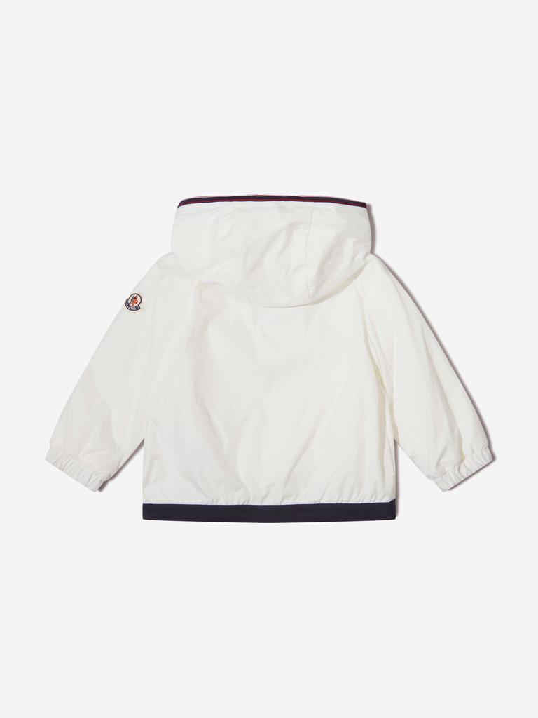 Moncler White Baby Boys Anton Rain Jacket商品第4张图片规格展示