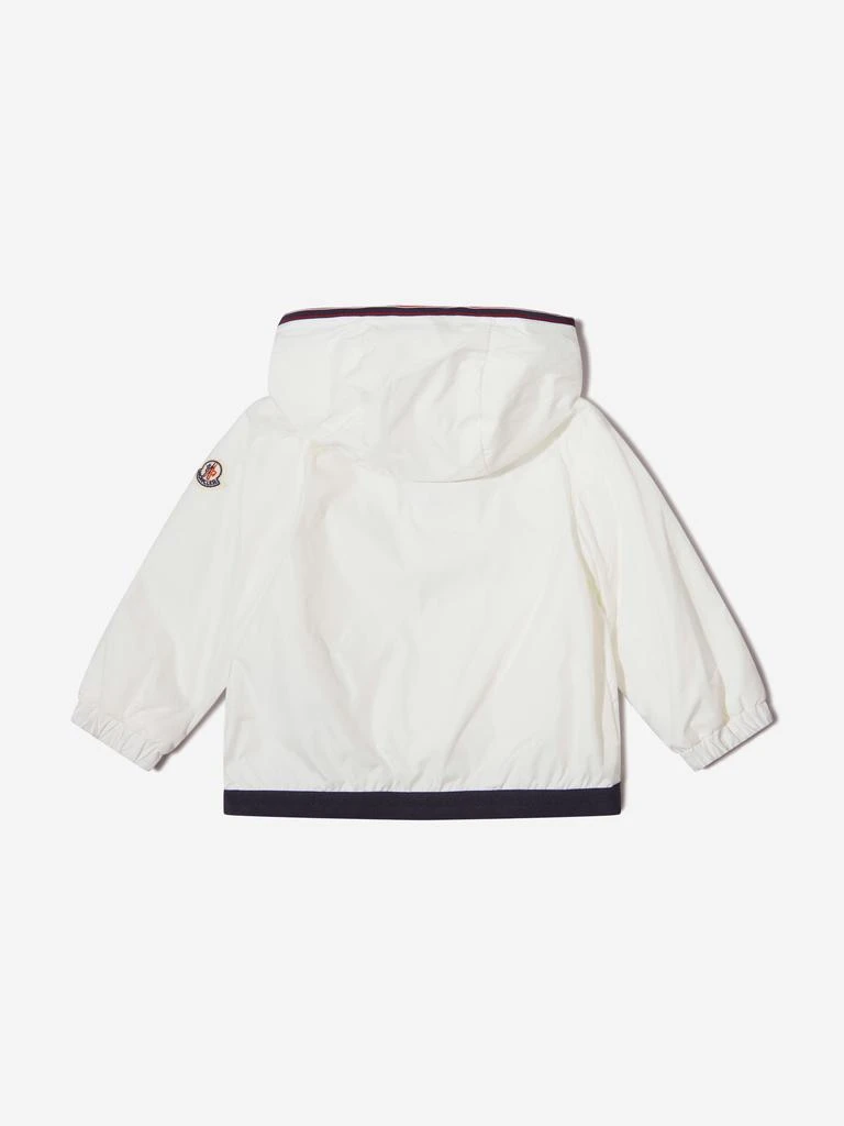 商品Moncler|Moncler White Baby Boys Anton Rain Jacket,价格¥1647,第4张图片详细描述