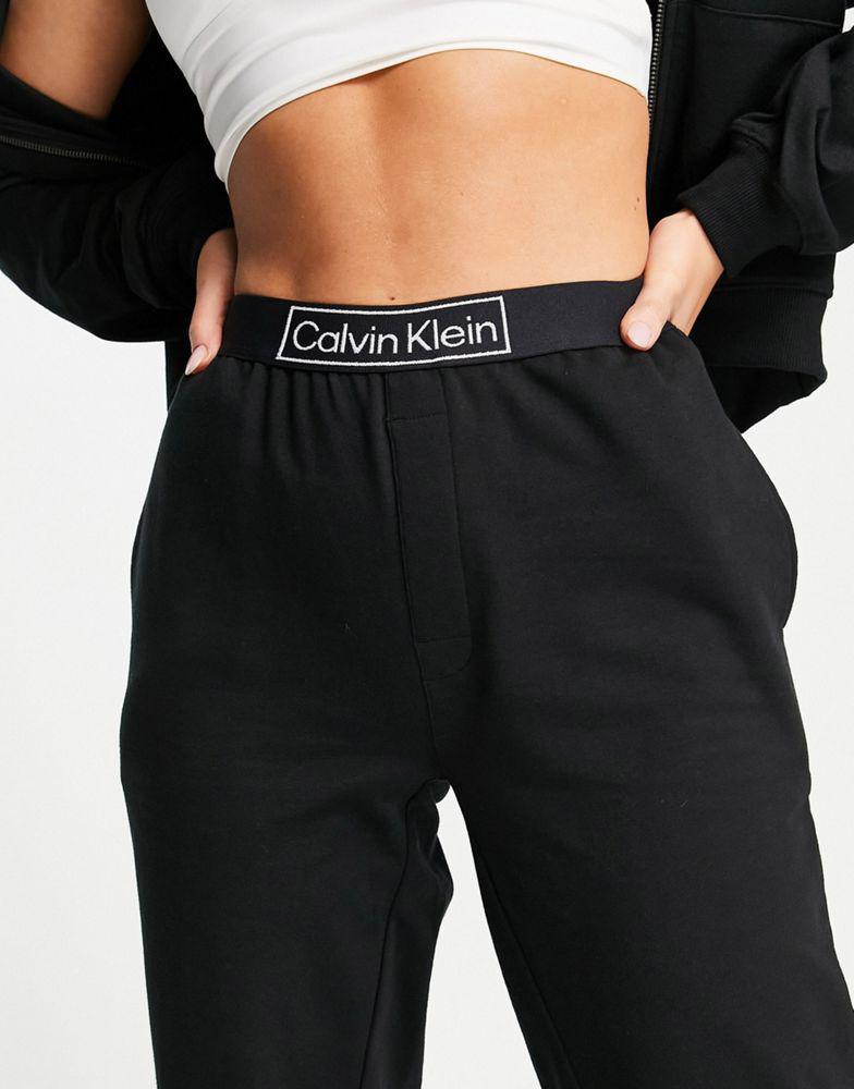 商品Calvin Klein|Calvin Klein Reimagined Heritage jogger in black,价格¥563,第4张图片详细描述