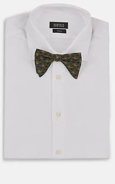 商品Gucci|Double G Horsebit Silk Bow Tie,价格¥1345,第2张图片详细描述