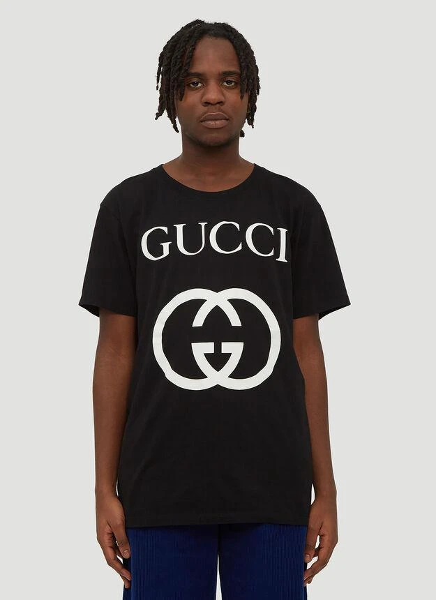 商品Gucci|Interlocking GG T-Shirt in Black,价格¥3392,第1张图片