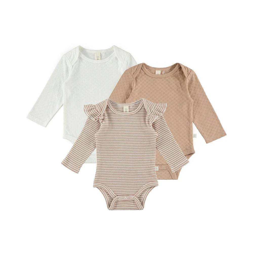 商品Chickpea|SNUG by Baby Girls Bodysuit, Pack of 3,价格¥210,第1张图片