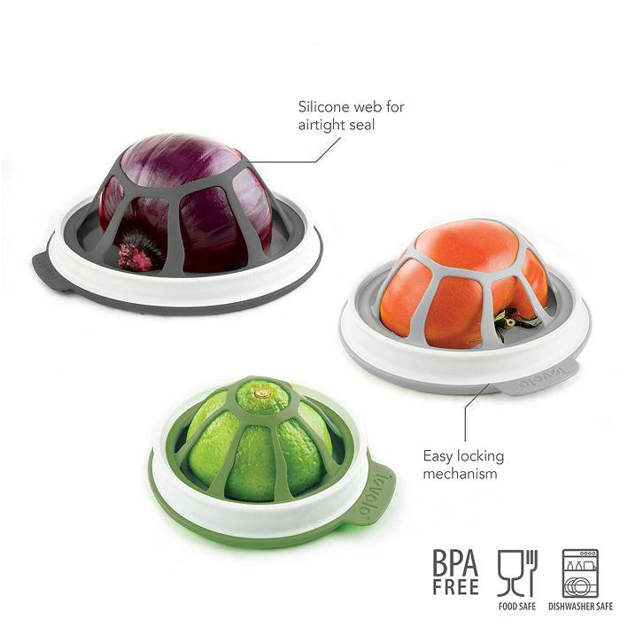 商品Tovolo|Seal N' Store Produce Savers, Set of Three,价格¥143,第2张图片详细描述