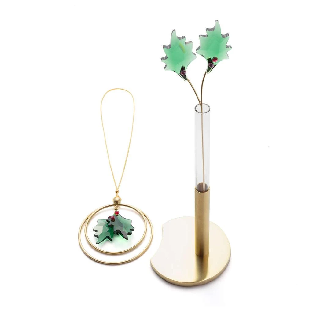 商品Swarovski|Swarovski Gardeb Tales Holly Leaves Decorative Set,价格¥451,第1张图片