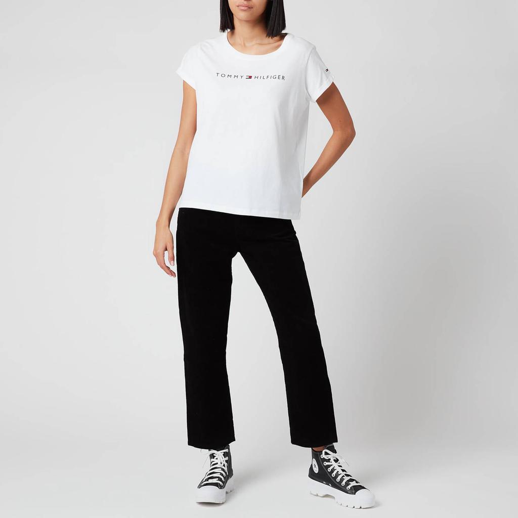 Tommy Hilfiger Women's Tommy Original Short Sleeve T-Shirt - White商品第3张图片规格展示