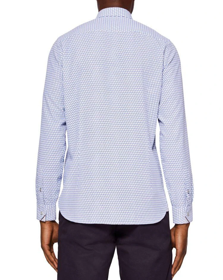 商品Ted Baker London|Ted Baker Wyne Polynosic Geo Print Regular Fit Button-Down Shirt,价格¥800,第2张图片详细描述
