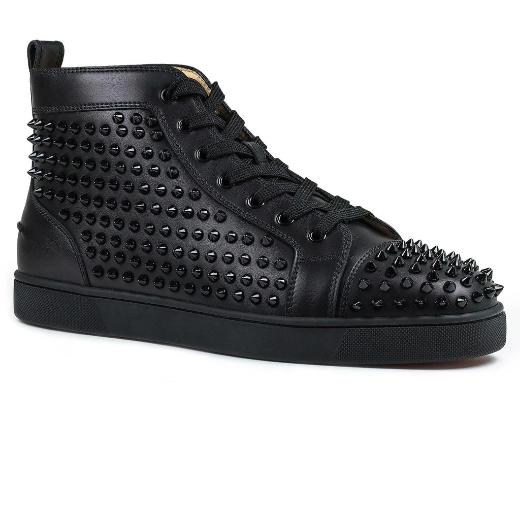 商品Christian Louboutin|Christian Louboutin Louis Flat Spikes Leather Black,价格¥11538,第2张图片详细描述