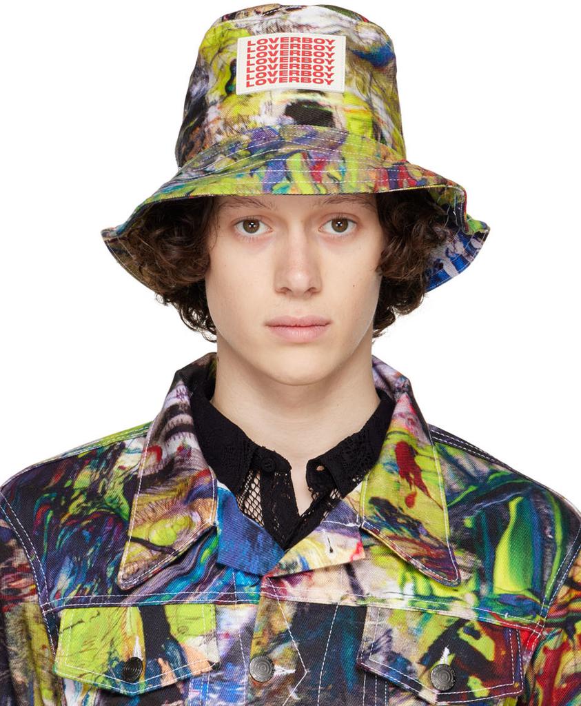 Multicolor Denim Bucket Hat商品第1张图片规格展示