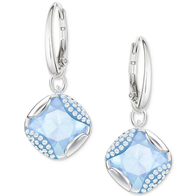 商品Swarovski|Silver-Tone Pavé & Blue Crystal Drop Earrings,价格¥667,第1张图片