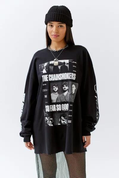 商品Urban Outfitters|Chainsmokers Oversized Long Sleeve Tee,价格¥351,第1张图片