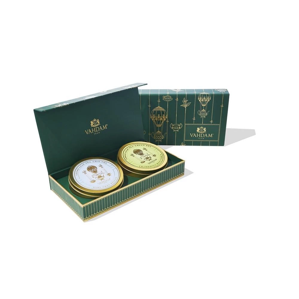商品Vahdam Teas|Tea Master's Duo Loose Leaf Tea Gift Set, 2 Piece,价格¥187,第1张图片