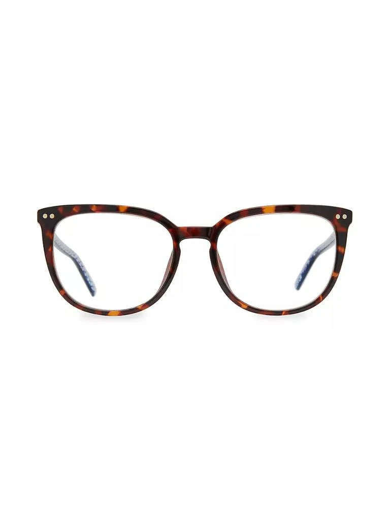 商品Kate Spade|Albi Blue Block 52MM Square Eyeglasses,价格¥515,第1张图片