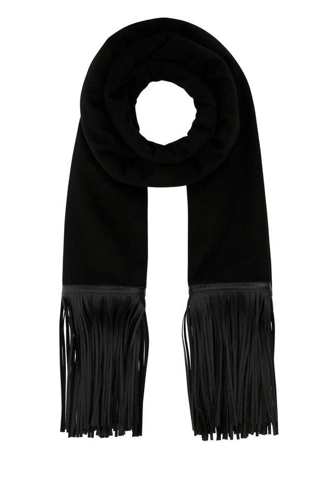 商品Salvatore Ferragamo|Salvatore Ferragamo Wraparound Style Fringed Scarf,价格¥4850,第1张图片