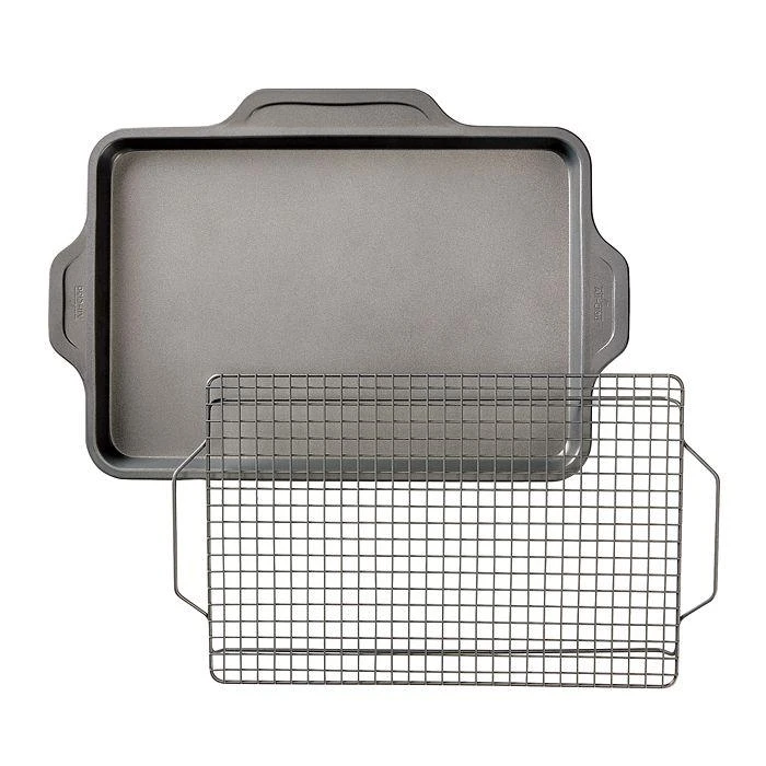 商品All-Clad|Pro-Release Bakeware Half Sheet Pan with Cooling & Baking Rack,价格¥374,第1张图片详细描述