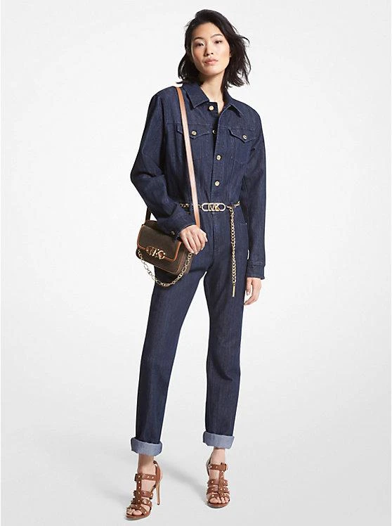 商品Michael Kors|Belted Denim Jumpsuit,价格¥502,第1张图片