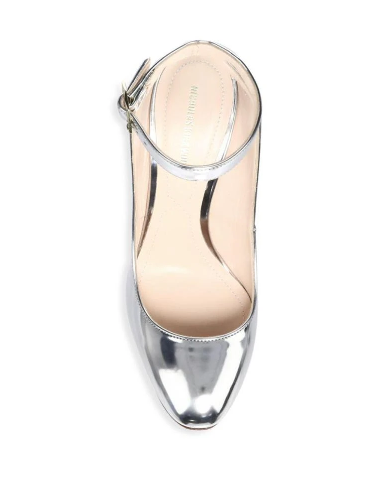 商品Nicholas Kirkwood|Lola Metallic Leather Pearl Ankle-Strap Pumps,价格¥2385,第4张图片详细描述