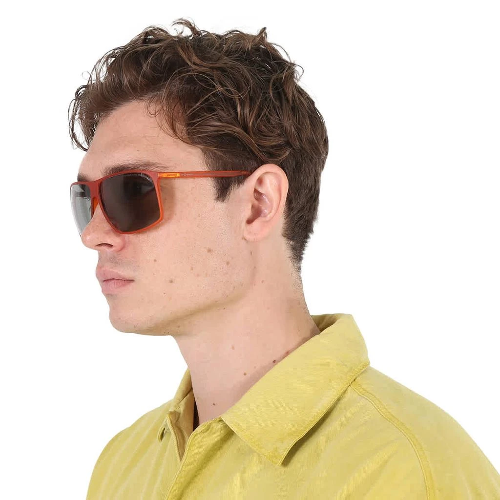 商品Porsche Design|Brown Rectangular Men's Sunglasses P8594 C 62,价格¥750,第2张图片详细描述