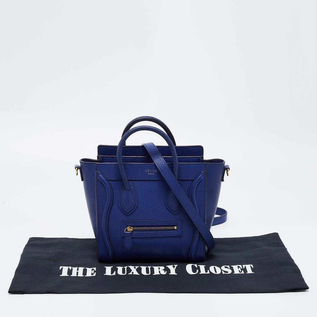 Celine Blue Leather Nano Luggage Tote 商品